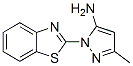 2-Benzothiazol-2-yl-5-methyl-2H-pyrazol-3-ylamineStructure,99845-70-2Structure 2-Benzothiazol-2-yl-5-methyl-2H-pyrazol-3-ylamine Structure,99845-70-2Structure