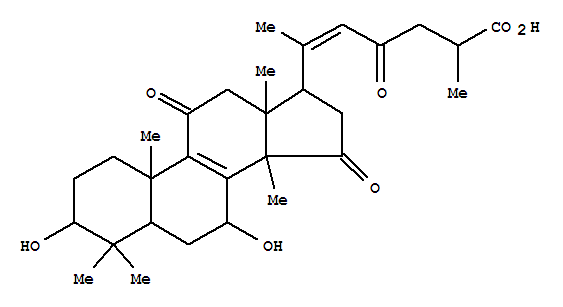 靈芝烯酸B結(jié)構(gòu)式_100665-41-6結(jié)構(gòu)式