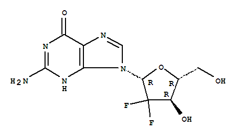 2-脫氧-2,2-二氟-鳥苷結(jié)構(gòu)式_103882-87-7結(jié)構(gòu)式