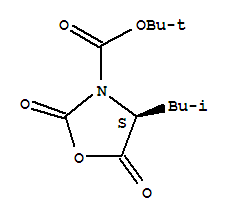 (S)-3-(tert-Butoxycarbonyl)-4-isobutyl-2,5-oxazolidinedioneStructure,125814-33-7Structure (S)-3-(tert-Butoxycarbonyl)-4-isobutyl-2,5-oxazolidinedione Structure,125814-33-7Structure