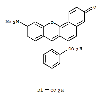 2(or 4)-[10-(二甲基氨基)-3-氧代-3H-苯并[c]氧雜蒽-7-基]-苯二羧酸結(jié)構(gòu)式_126208-12-6結(jié)構(gòu)式