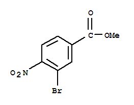 3-溴-4-硝基苯甲酸甲酯結(jié)構(gòu)式_126759-30-6結(jié)構(gòu)式