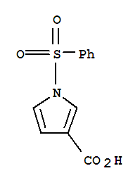 1H-Pyrrole-3-carboxylic acid, 1-(phenylsulfonyl)-Structure,134439-96-6Structure 1H-Pyrrole-3-carboxylic acid, 1-(phenylsulfonyl)- Structure,134439-96-6Structure