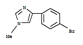 1H-Imidazole, 4-(4-bromophenyl)-1-methyl-Structure,136350-70-4Structure 1H-Imidazole, 4-(4-bromophenyl)-1-methyl- Structure,136350-70-4Structure