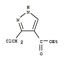 1H-Pyrazole-4-carboxylic acid, 3-(chloromethyl)-, ethyl esterStructure,137487-60-6Structure 1H-Pyrazole-4-carboxylic acid, 3-(chloromethyl)-, ethyl ester Structure,137487-60-6Structure