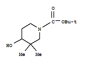 1-Piperidinecarboxylic acid, 4-hydroxy-3,3-dimethyl-, 1,1-dimethylethyl esterStructure,143306-65-4Structure 1-Piperidinecarboxylic acid, 4-hydroxy-3,3-dimethyl-, 1,1-dimethylethyl ester Structure,143306-65-4Structure