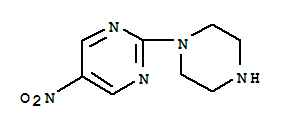 Pyrimidine, 5-nitro-2-(1-piperazinyl)-Structure,153466-03-6Structure Pyrimidine, 5-nitro-2-(1-piperazinyl)- Structure,153466-03-6Structure