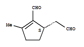 2-Cyclopentene-1-acetaldehyde, 2-formyl-3-methyl-, (s)-(9ci)Structure,203508-76-3Structure 2-Cyclopentene-1-acetaldehyde, 2-formyl-3-methyl-, (s)-(9ci) Structure,203508-76-3Structure