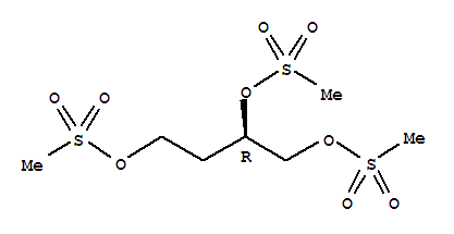 (R)-1,2,4-丁三醇三甲磺酸結(jié)構(gòu)式_203515-83-7結(jié)構(gòu)式