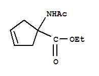 3-Cyclopentene-1-carboxylicacid,1-(acetylamino)-,ethylester(9ci)Structure,204058-12-8Structure 3-Cyclopentene-1-carboxylicacid,1-(acetylamino)-,ethylester(9ci) Structure,204058-12-8Structure