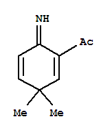 (9ci)-1-(6-亞氨基-3,3-二甲基-1,4-環(huán)己二烯-1-基)-乙酮結(jié)構(gòu)式_204390-36-3結(jié)構(gòu)式