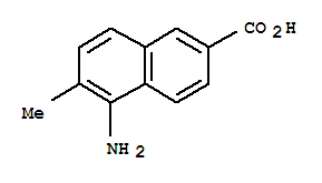 2-Naphthalenecarboxylicacid,5-amino-6-methyl-(9ci)Structure,204504-82-5Structure 2-Naphthalenecarboxylicacid,5-amino-6-methyl-(9ci) Structure,204504-82-5Structure