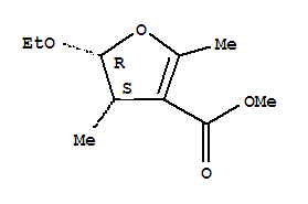 順式-(9ci)-5-乙氧基-4,5-二氫-2,4-二甲基-3-呋喃羧酸甲酯結構式_204982-16-1結構式
