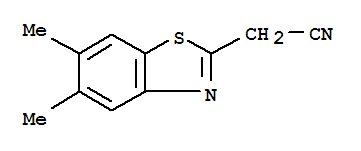 2-Benzothiazoleacetonitrile,5,6-dimethyl-(9ci)Structure,207400-24-6Structure 2-Benzothiazoleacetonitrile,5,6-dimethyl-(9ci) Structure,207400-24-6Structure