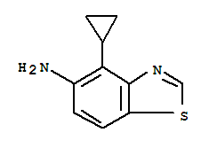5-Benzothiazolamine,4-cyclopropyl-(9ci)Structure,208458-59-7Structure 5-Benzothiazolamine,4-cyclopropyl-(9ci) Structure,208458-59-7Structure
