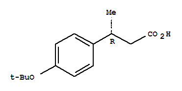 (R)-3-(4-叔丁氧基苯基)丁酸結(jié)構(gòu)式_209679-18-5結(jié)構(gòu)式