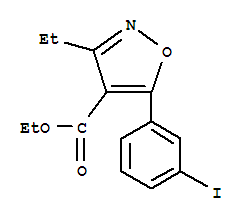 4-Isoxazolecarboxylicacid,3-ethyl-5-(3-iodophenyl)-,ethylester(9ci)Structure,211941-70-7Structure 4-Isoxazolecarboxylicacid,3-ethyl-5-(3-iodophenyl)-,ethylester(9ci) Structure,211941-70-7Structure