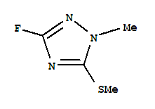 1H-1,2,4-triazole,3-fluoro-1-methyl-5-(methylthio)-(9ci)Structure,214540-57-5Structure 1H-1,2,4-triazole,3-fluoro-1-methyl-5-(methylthio)-(9ci) Structure,214540-57-5Structure