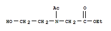 Glycine, n-acetyl-n-(2-hydroxyethyl)-, ethyl esterStructure,214709-54-3Structure Glycine, n-acetyl-n-(2-hydroxyethyl)-, ethyl ester Structure,214709-54-3Structure