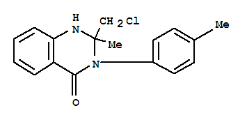 2-(Chloromethyl)-2-methyl-3-(4-methylphenyl)-1,2,3,4-tetrahydroquinazolin-4-oneStructure,217461-89-7Structure 2-(Chloromethyl)-2-methyl-3-(4-methylphenyl)-1,2,3,4-tetrahydroquinazolin-4-one Structure,217461-89-7Structure