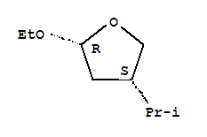 (2r,4s)-rel-(9ci)-2-乙氧基四氫-4-(1-甲基乙基)-呋喃結(jié)構(gòu)式_217969-28-3結(jié)構(gòu)式