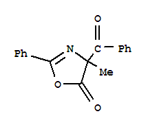 5(4H)-oxazolone, 4-benzoyl-4-methyl-2-phenyl-Structure,21819-72-7Structure 5(4H)-oxazolone, 4-benzoyl-4-methyl-2-phenyl- Structure,21819-72-7Structure