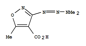 4-Isoxazolecarboxylicacid,3-(3,3-dimethyl-1-triazenyl)-5-methyl-(9ci)Structure,219617-64-8Structure 4-Isoxazolecarboxylicacid,3-(3,3-dimethyl-1-triazenyl)-5-methyl-(9ci) Structure,219617-64-8Structure