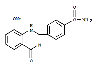(9ci)-4-(1,4-二氫-8-甲氧基-4-氧代-2-喹唑啉yl)-苯甲酰胺結(jié)構(gòu)式_220115-30-0結(jié)構(gòu)式