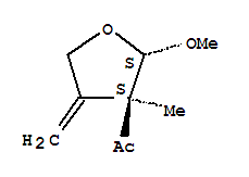 1-[(2r,3r)-四氫-2-甲氧基-3-甲基-4-亞甲基-3-呋喃]-,乙酮結(jié)構(gòu)式_220308-37-2結(jié)構(gòu)式