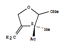 1-[(3s)-四氫-2-甲氧基-3-甲基-4-亞甲基-3-呋喃]-乙酮結(jié)構(gòu)式_220350-85-6結(jié)構(gòu)式