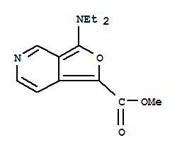 3-(二乙基氨基)-呋喃并[3,4-c]吡啶-1-羧酸甲酯結(jié)構(gòu)式_220559-30-8結(jié)構(gòu)式