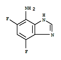 1H-benzimidazol-4-amine,5,7-difluoro-(9ci)Structure,2208-26-6Structure 1H-benzimidazol-4-amine,5,7-difluoro-(9ci) Structure,2208-26-6Structure