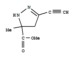1H-pyrazole-5-carboxylicacid,3-ethynyl-4,5-dihydro-5-methyl-,methylester(9ci)Structure,221100-78-3Structure 1H-pyrazole-5-carboxylicacid,3-ethynyl-4,5-dihydro-5-methyl-,methylester(9ci) Structure,221100-78-3Structure