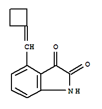 1H-indole-2,3-dione, 4-(cyclobutylidenemethyl)-(9ci)Structure,222036-51-3Structure 1H-indole-2,3-dione, 4-(cyclobutylidenemethyl)-(9ci) Structure,222036-51-3Structure