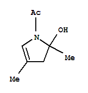 1H-pyrrol-2-ol, 1-acetyl-2,3-dihydro-2,4-dimethyl-(9ci)Structure,222845-04-7Structure 1H-pyrrol-2-ol, 1-acetyl-2,3-dihydro-2,4-dimethyl-(9ci) Structure,222845-04-7Structure