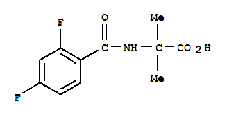 Alanine, n-(2,4-difluorobenzoyl)-2-methyl-Structure,223444-77-7Structure Alanine, n-(2,4-difluorobenzoyl)-2-methyl- Structure,223444-77-7Structure