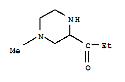 1-Propanone, 1-(4-methyl-2-piperazinyl)-Structure,224189-09-7Structure 1-Propanone, 1-(4-methyl-2-piperazinyl)- Structure,224189-09-7Structure