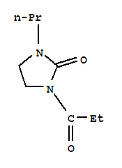 2-Imidazolidinone, 1-(1-oxopropyl)-3-propyl-Structure,224642-47-1Structure 2-Imidazolidinone, 1-(1-oxopropyl)-3-propyl- Structure,224642-47-1Structure