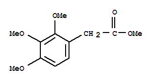 2,3,4-三甲氧基苯乙酸甲酯結構式_22480-88-2結構式