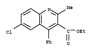 Ethyl 6-chloro-2-methyl-4-phenyl-3-quinolinecarboxylateStructure,22609-01-4Structure Ethyl 6-chloro-2-methyl-4-phenyl-3-quinolinecarboxylate Structure,22609-01-4Structure
