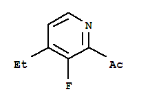 Ethanone, 1-(4-ethyl-3-fluoro-2-pyridinyl)-(9ci)Structure,231296-56-3Structure Ethanone, 1-(4-ethyl-3-fluoro-2-pyridinyl)-(9ci) Structure,231296-56-3Structure