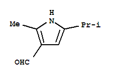 1H-pyrrole-3-carboxaldehyde, 2-methyl-5-(1-methylethyl)-(9ci)Structure,231610-01-8Structure 1H-pyrrole-3-carboxaldehyde, 2-methyl-5-(1-methylethyl)-(9ci) Structure,231610-01-8Structure