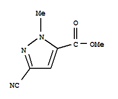 1H-pyrazole-5-carboxylicacid,3-cyano-1-methyl-,methylester(9ci)Structure,232281-30-0Structure 1H-pyrazole-5-carboxylicacid,3-cyano-1-methyl-,methylester(9ci) Structure,232281-30-0Structure