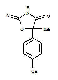 2,4-Oxazolidinedione,5-(4-hydroxyphenyl)-5-methyl-(9ci)Structure,233590-08-4Structure 2,4-Oxazolidinedione,5-(4-hydroxyphenyl)-5-methyl-(9ci) Structure,233590-08-4Structure