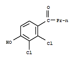 1-(2,3-Dichloro-4-hydroxyphenyl)-1-butanoneStructure,2350-46-1Structure 1-(2,3-Dichloro-4-hydroxyphenyl)-1-butanone Structure,2350-46-1Structure