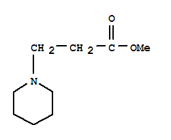 3-(哌啶-1-基)丙酸甲酯結(jié)構(gòu)式_23573-93-5結(jié)構(gòu)式