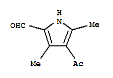 1H-pyrrole-2-carboxaldehyde,4-acetyl-3,5-dimethyl-(9ci)Structure,2386-30-3Structure 1H-pyrrole-2-carboxaldehyde,4-acetyl-3,5-dimethyl-(9ci) Structure,2386-30-3Structure