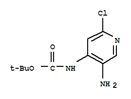 Carbamic acid, (5-amino-2-chloro-4-pyridinyl)-, 1,1-dimethylethyl esterStructure,240815-75-2Structure Carbamic acid, (5-amino-2-chloro-4-pyridinyl)-, 1,1-dimethylethyl ester Structure,240815-75-2Structure