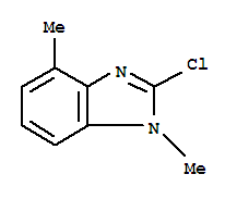 1H-benzimidazole,2-chloro-1,4-dimethyl-(9ci)Structure,24133-84-4Structure 1H-benzimidazole,2-chloro-1,4-dimethyl-(9ci) Structure,24133-84-4Structure