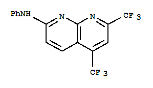 1,8-Naphthyridin-2-amine,n-phenyl-5,7-bis(trifluoromethyl)-(9ci)Structure,241488-32-4Structure 1,8-Naphthyridin-2-amine,n-phenyl-5,7-bis(trifluoromethyl)-(9ci) Structure,241488-32-4Structure